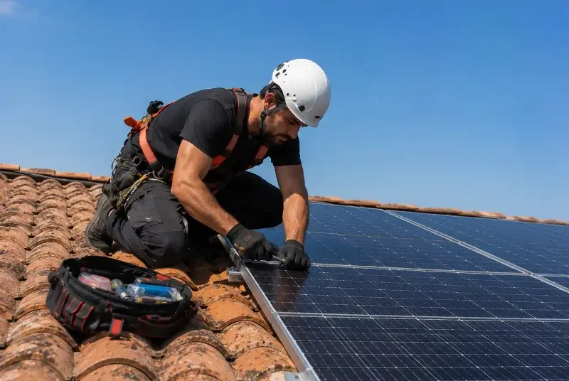 Maintenance et monitoring de panneaux solaires à Prahecq
