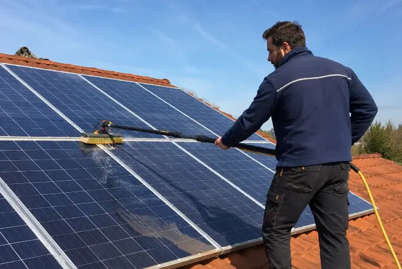 Nettoyage et entretien de panneaux solaires à Prahecq